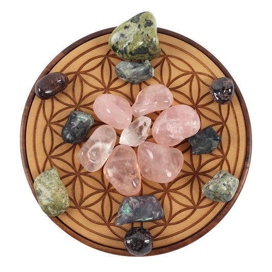 15cm Love Flower of Life Crystal Grid