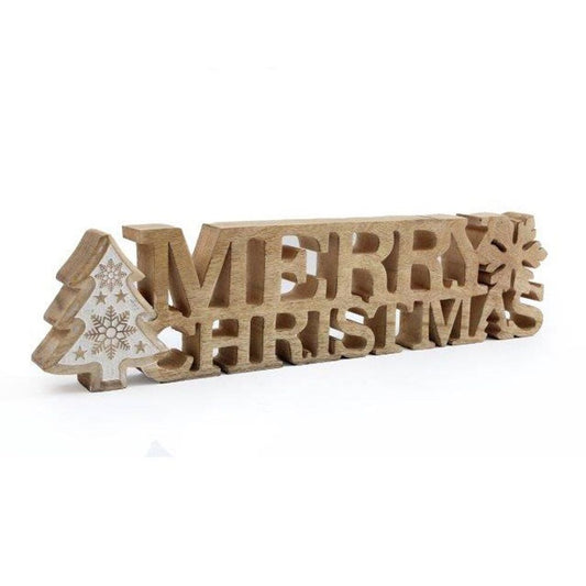 50cm Wooden Merry Christmas Decoration