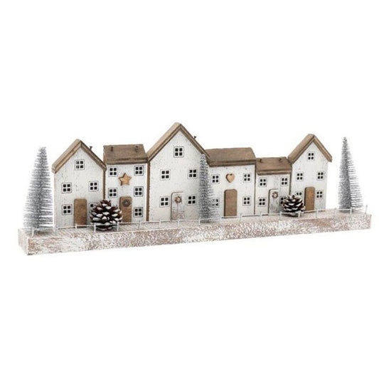 40cm Silver Christmas House Decoration