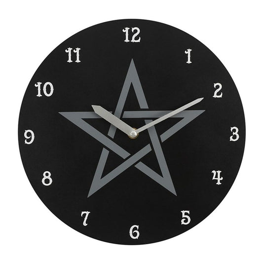 28cm Pentagram MDF Clock