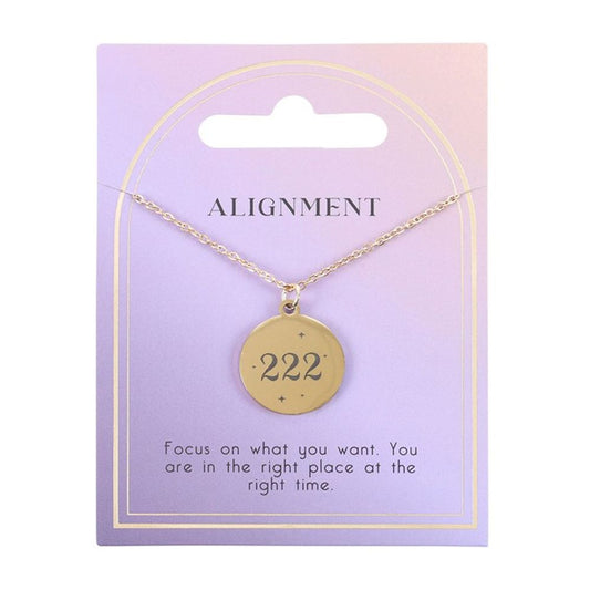 222 Angel Number Alignment Necklace