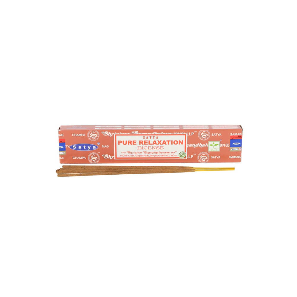 12 Packs of Pure Relaxation Incense Sticks by Satya