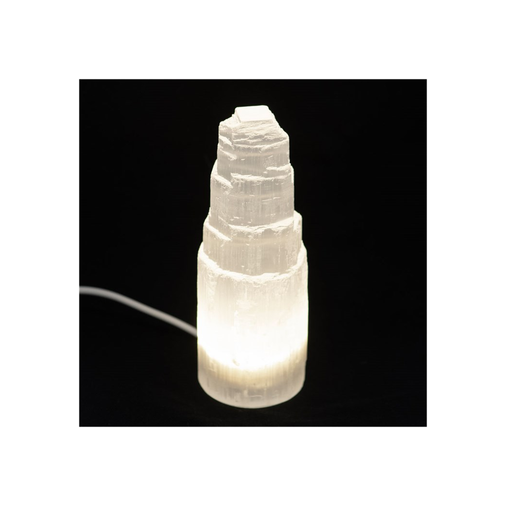 15cm Selenite Mountain Lamp