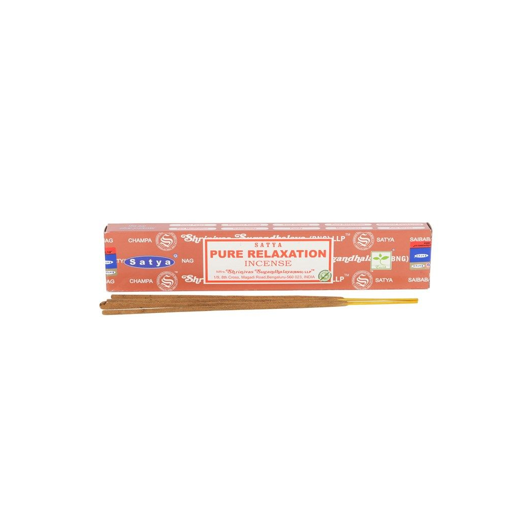 12 Packs of Pure Relaxation Incense Sticks by Satya