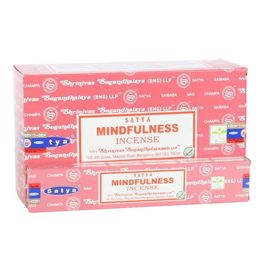 12 Packs of Mindfulness Incense Sticks by Satya