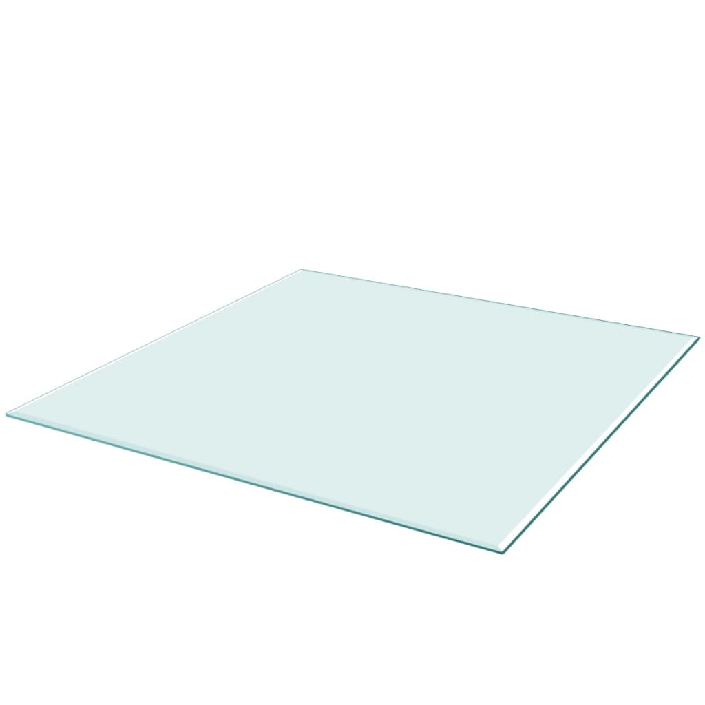 vidaXL Table Top Tempered Glass Square 700x700 mm