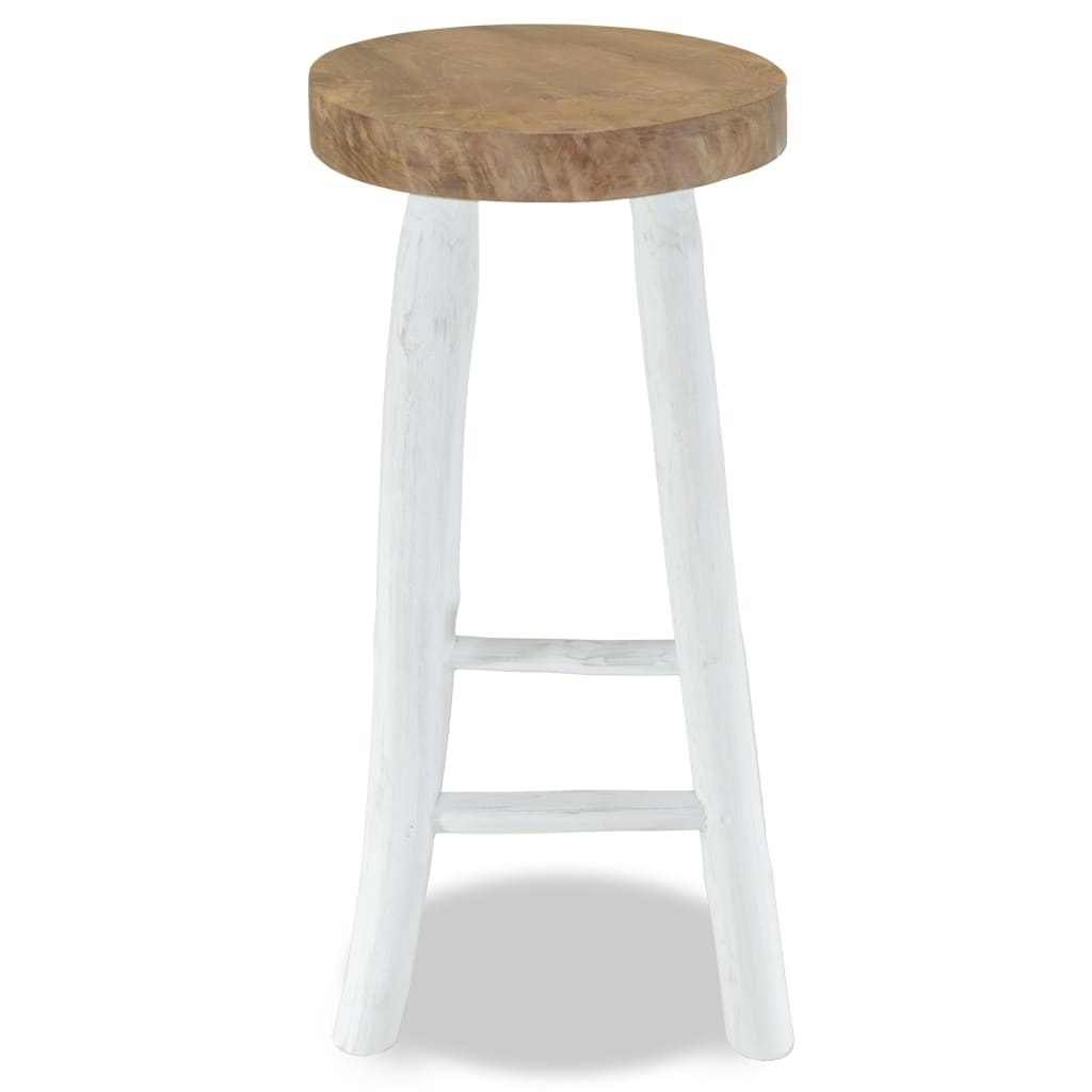 vidaXL Bar Stool Solid Teak Wood