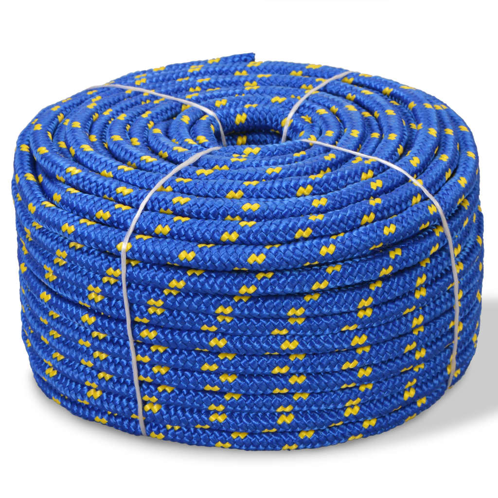 Marine Rope Polypropylene 8 mm 100 m Blue - Upclimb Ltd