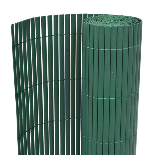 Clôture de jardin double face PVC 90x300 cm Vert