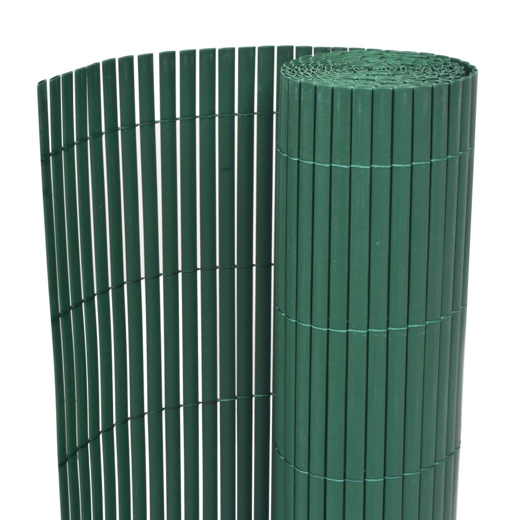Dubbelzijdig Tuinhek PVC 90x500 cm Groen