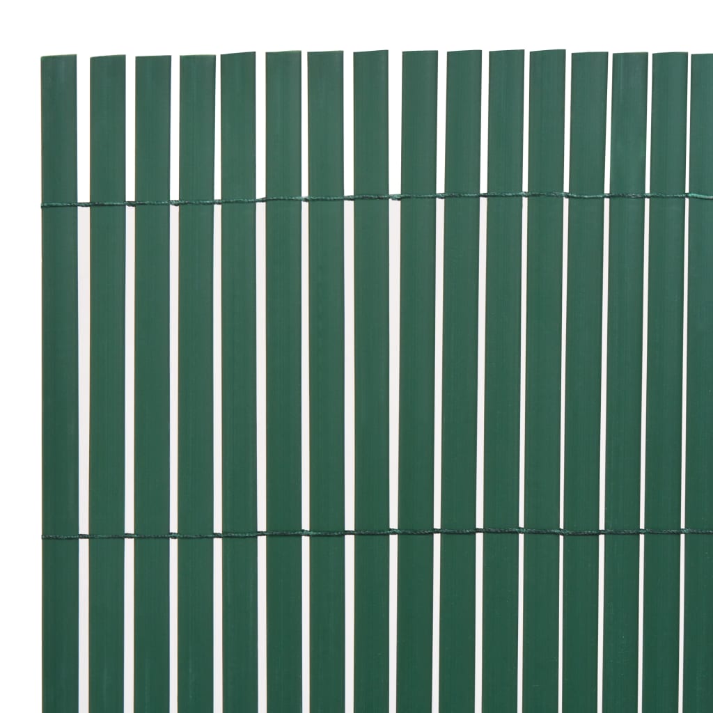 Clôture de jardin double face PVC 90x500 cm Vert