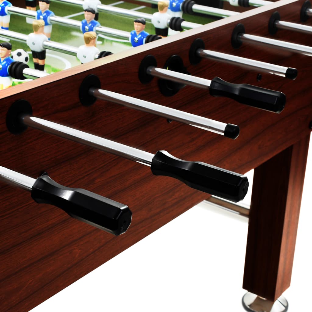 Football Table Steel 60 kg 140x74.5x87.5 cm Brown - Upclimb Ltd