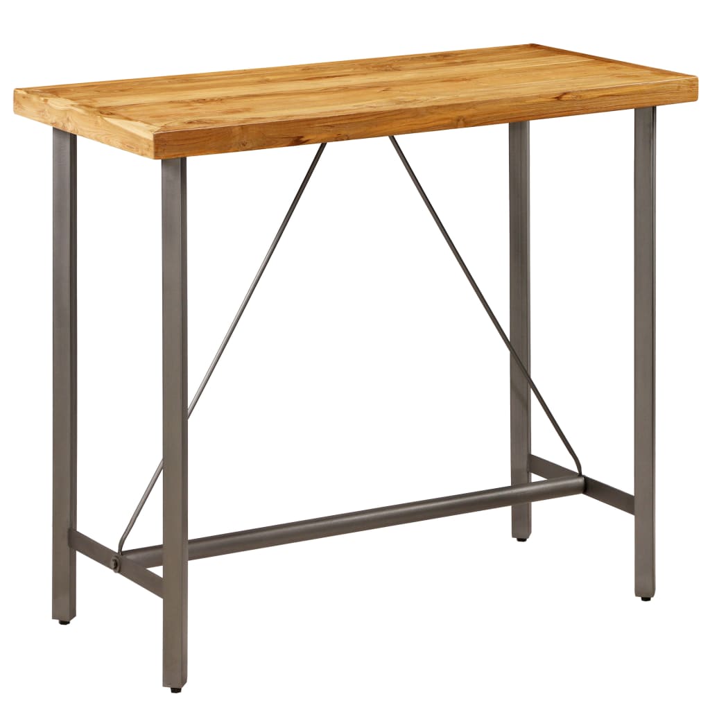 vidaXL Bar Table Solid Reclaimed Teak 120x58x106 cm