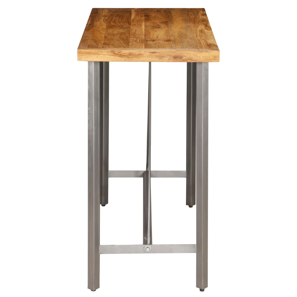 vidaXL Bar Table Solid Reclaimed Teak 120x58x106 cm