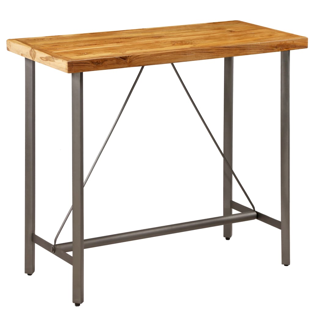 vidaXL Bar Table Solid Reclaimed Teak 120x58x106 cm