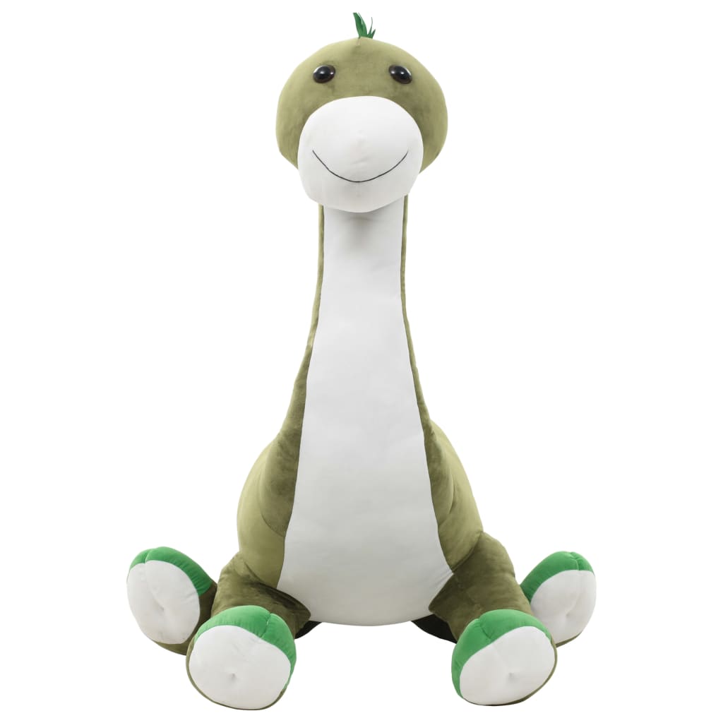 vidaXL Dinosaur Brontosaurus Cuddly Toy Plush Green