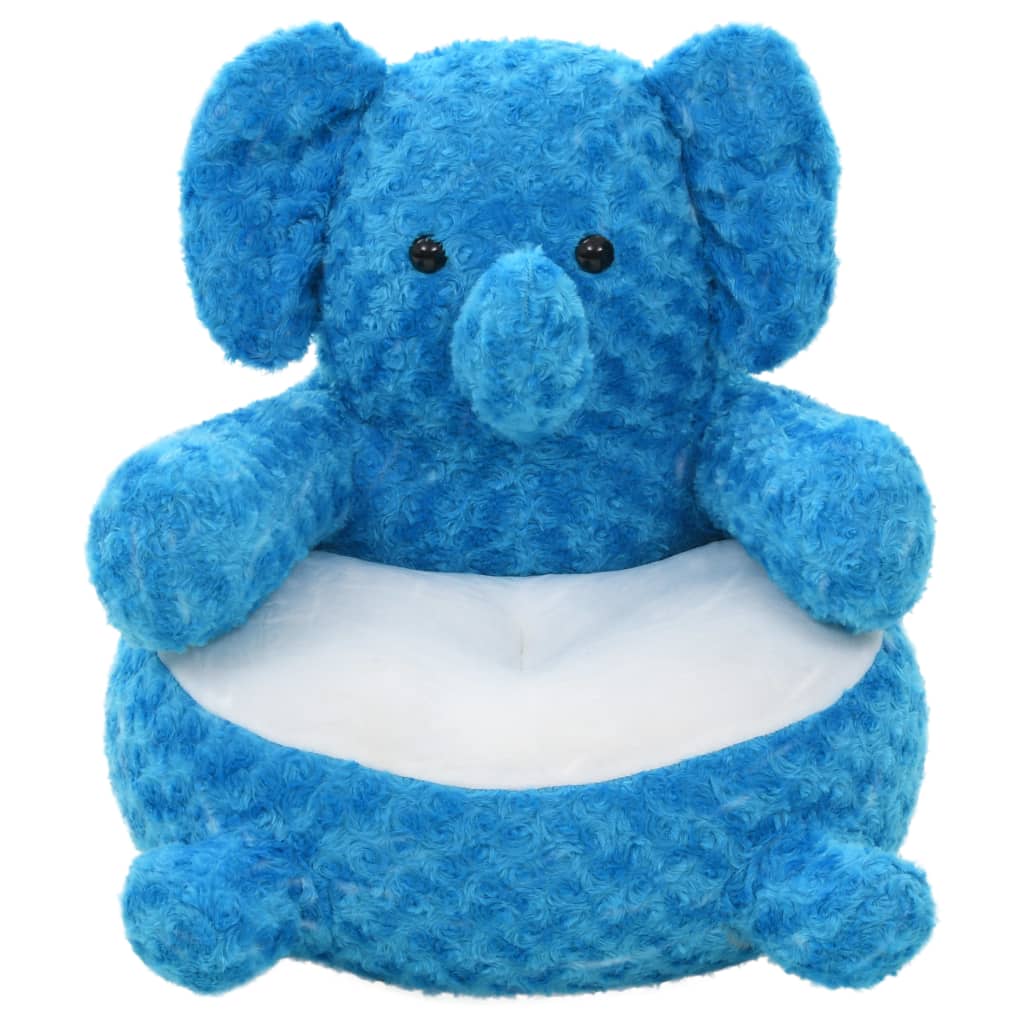 Olifant Knuffel Pluche Blauw