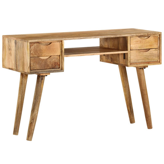 vidaXL Writing Desk Solid Mango Wood 115x47x76 cm