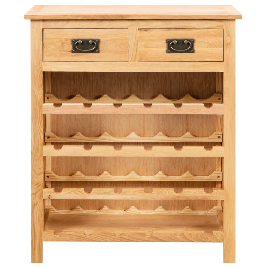 vidaXL Wine Cabinet 72x32x90 cm Solid Oak Wood