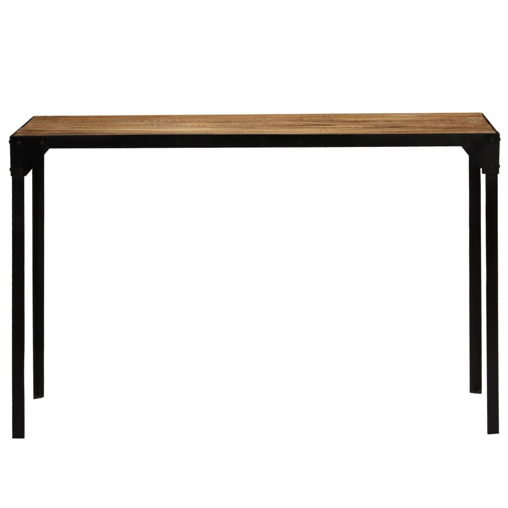 vidaXL Dining Table Solid Rough Mange Wood and Steel 120 cm