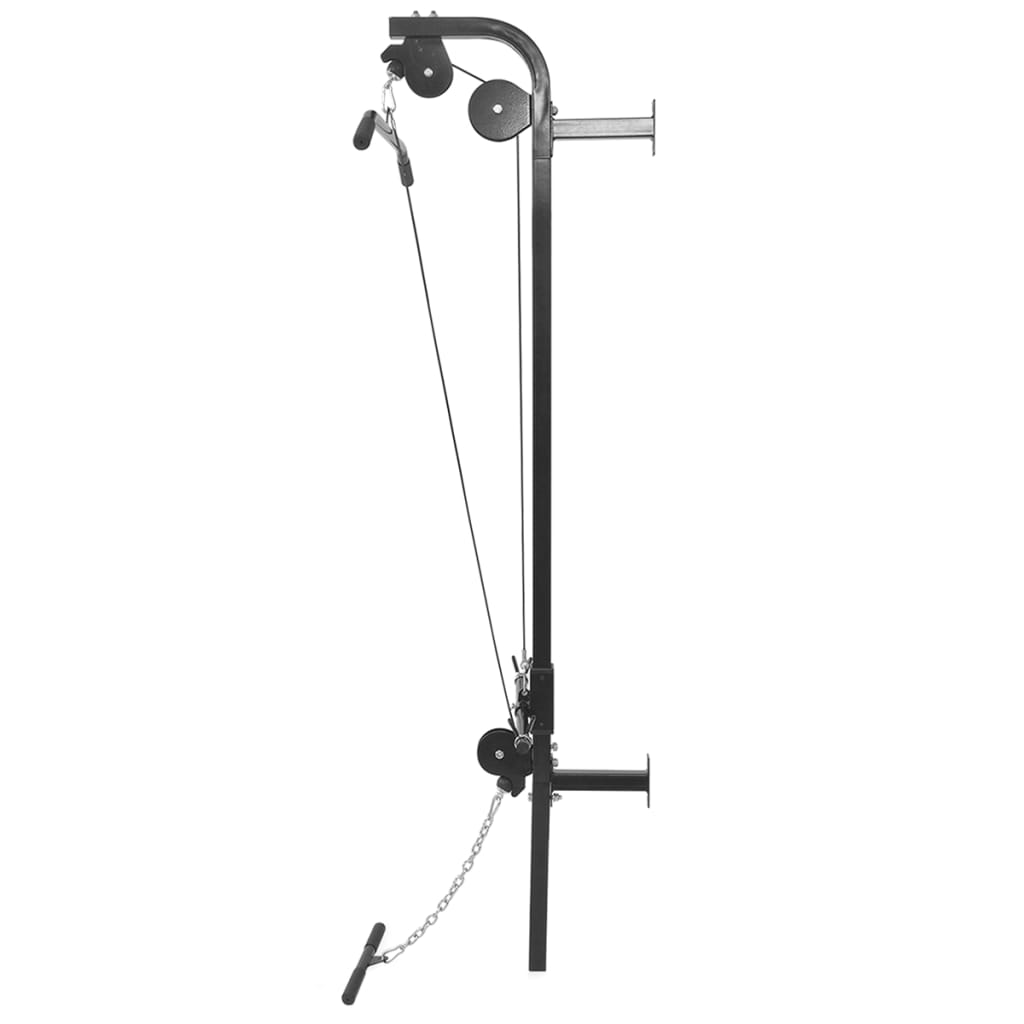 vidaXL Wall-mounted Power Tower with Weight Plates 40 kg