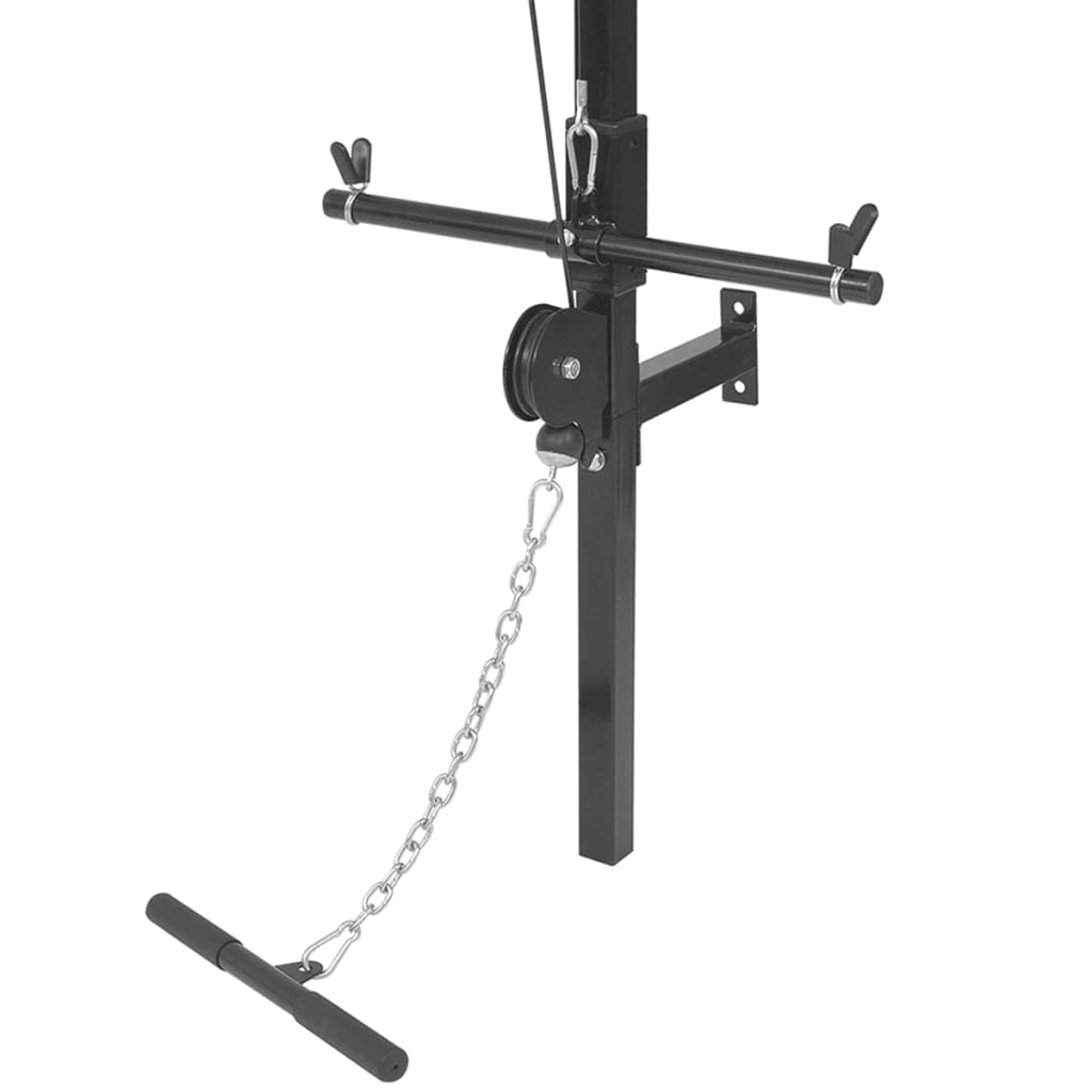 vidaXL Wall-mounted Power Tower with Weight Plates 40 kg