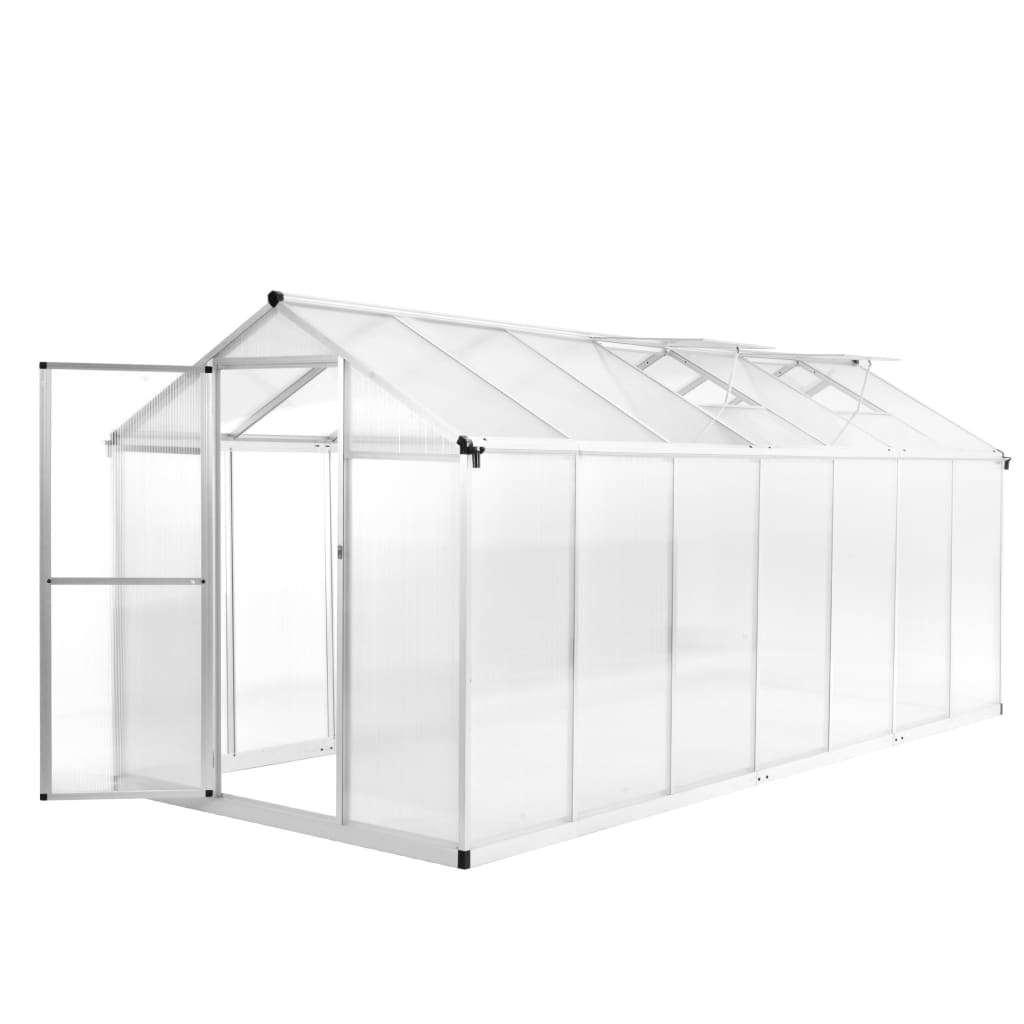 vidaXL Greenhouse Aluminium 421x190x195 cm 15.6 m³