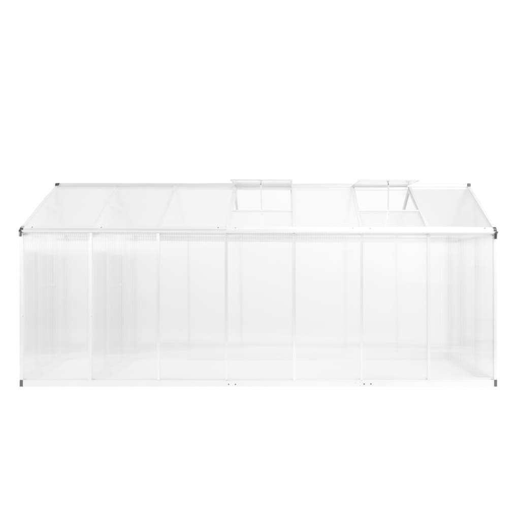 vidaXL Greenhouse Aluminium 421x190x195 cm 15.6 m³