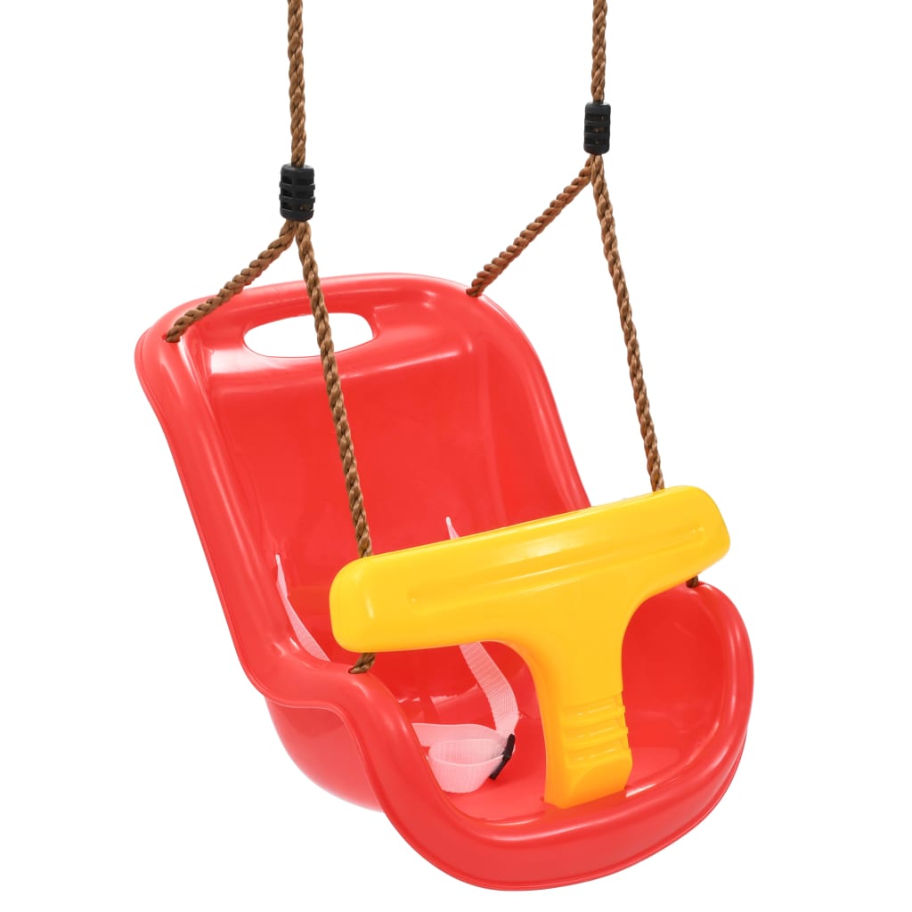 Baby Swing with Safety Belt PP Red - Upclimb Ltd