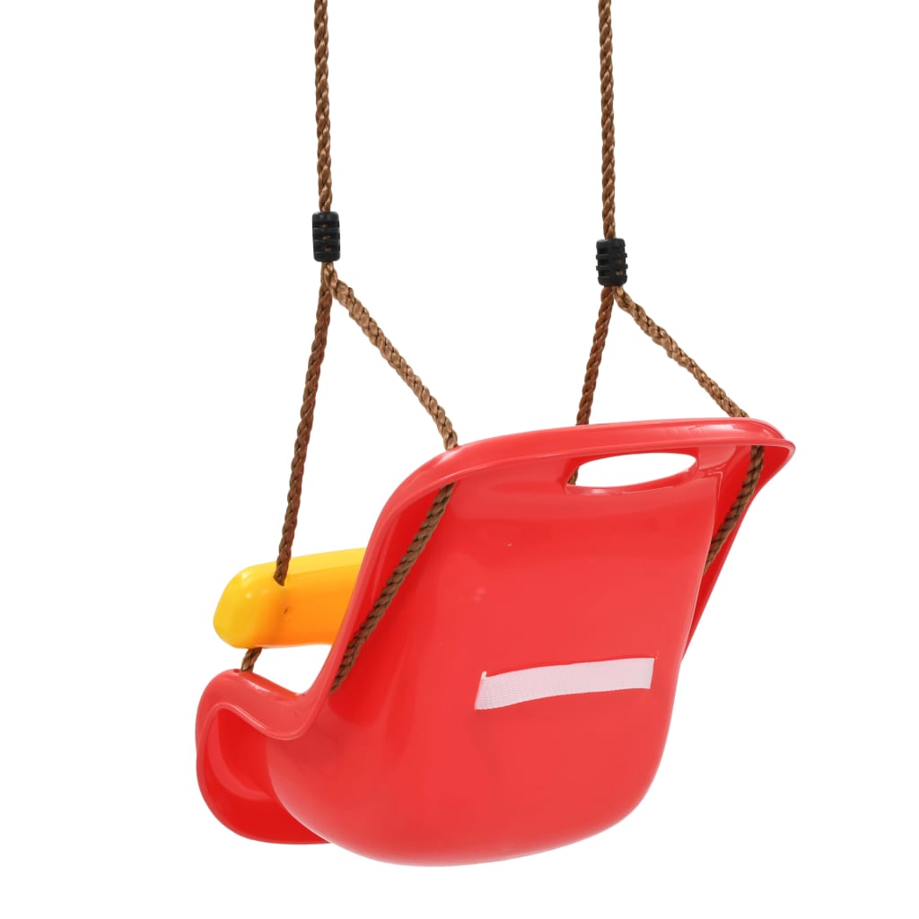 Baby Swing with Safety Belt PP Red - Upclimb Ltd