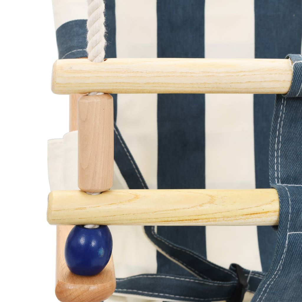 Baby Swing with Safety Belt Cotton Wood Blue - Upclimb Ltd