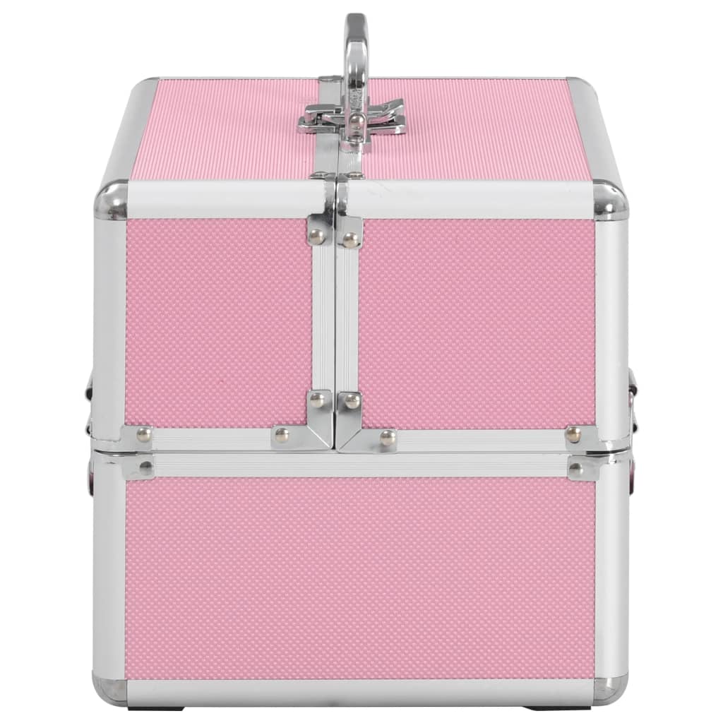 Make-up Case 22x30x21 cm Pink Aluminium - Upclimb Ltd