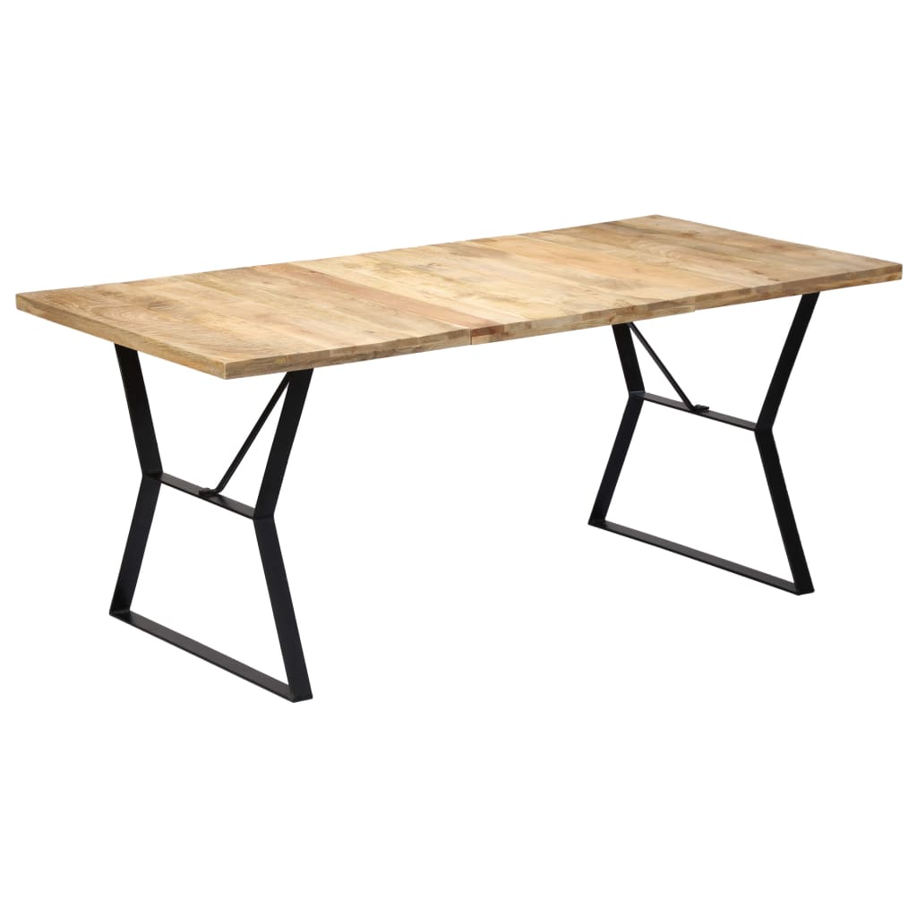 vidaXL Dining Table 180x90x76 cm Solid Mango Wood