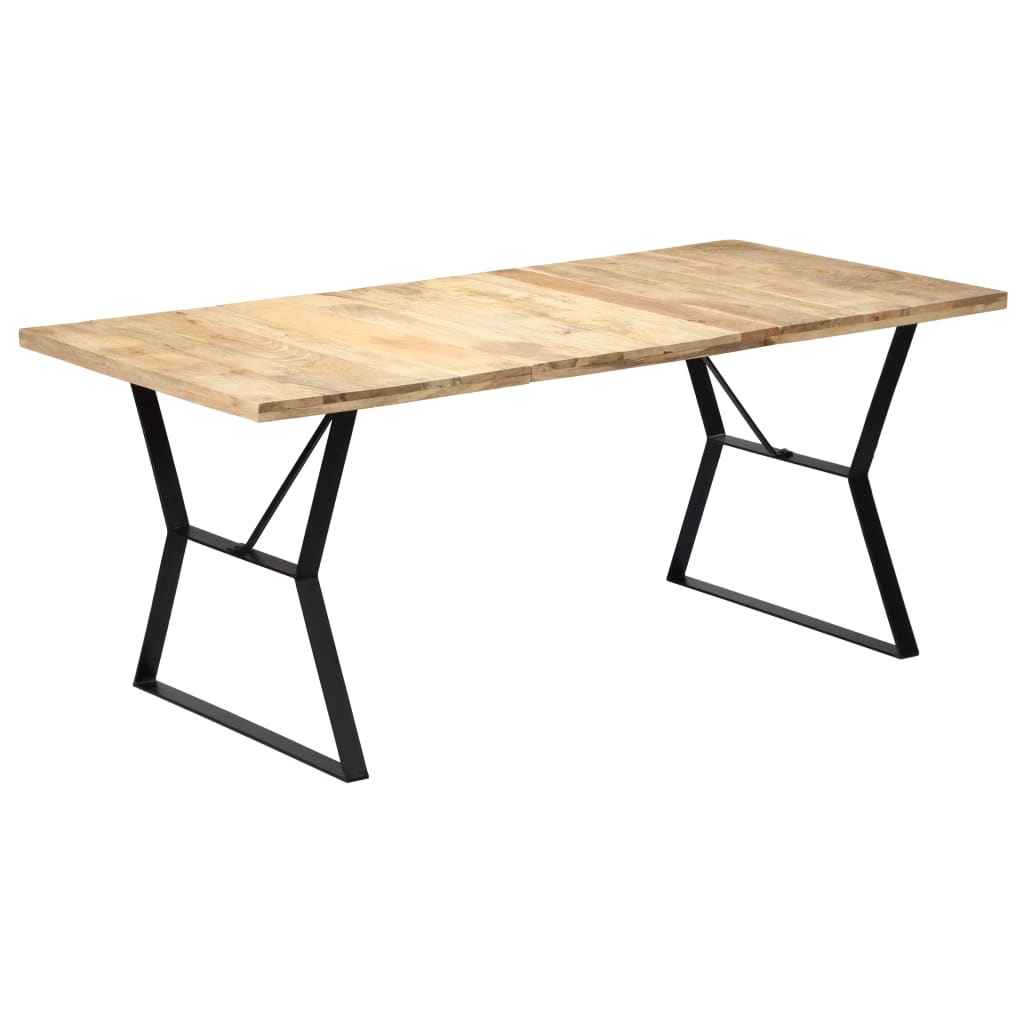 vidaXL Dining Table 180x90x76 cm Solid Mango Wood