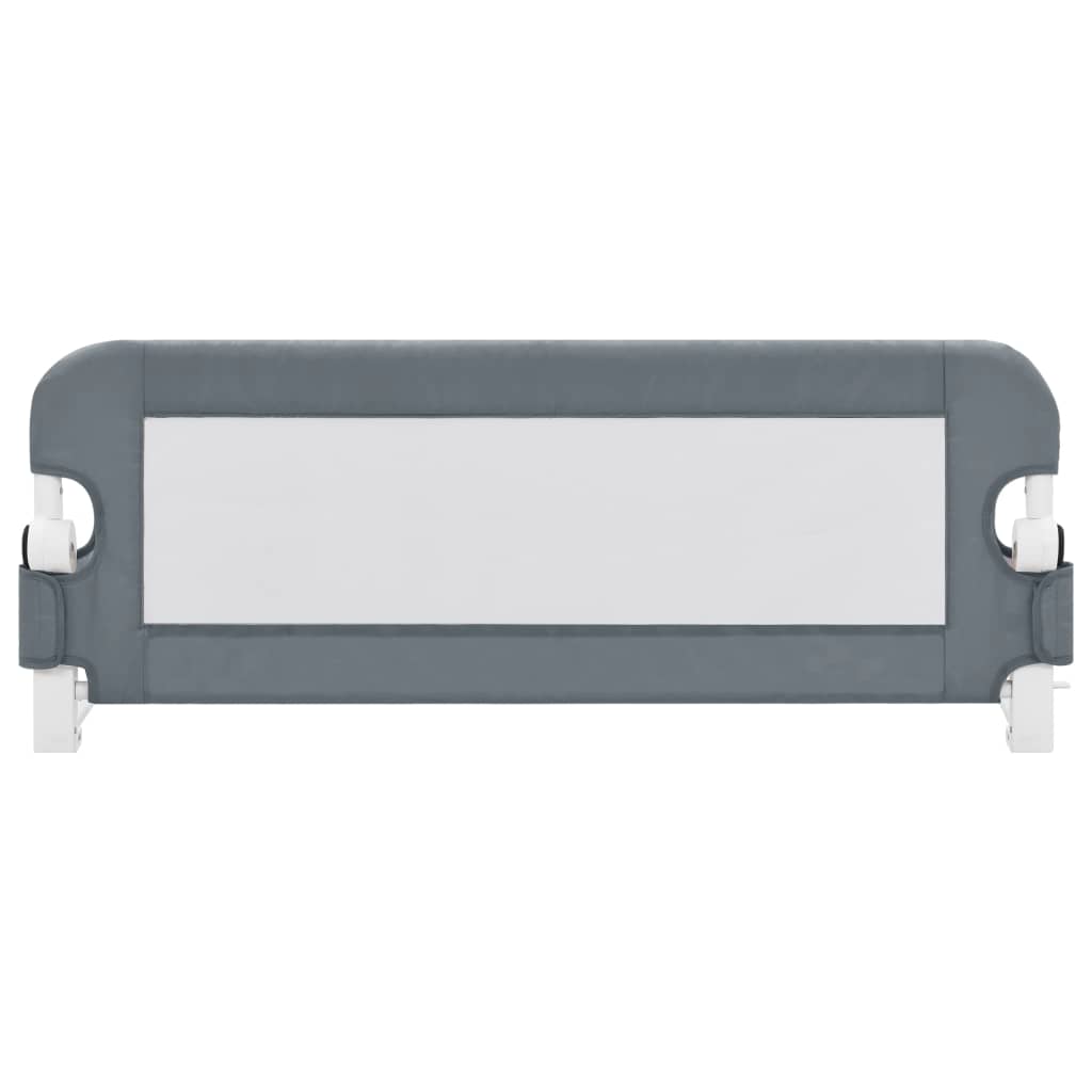 vidaXL Toddler Safety Bed Rail Grey 102x42 cm Polyester