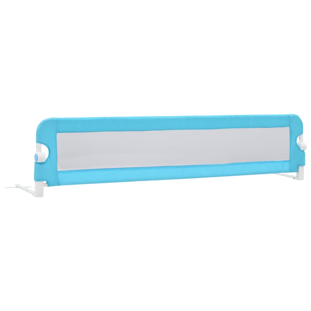 vidaXL Toddler Safety Bed Rail Blue 180x42 cm Polyester