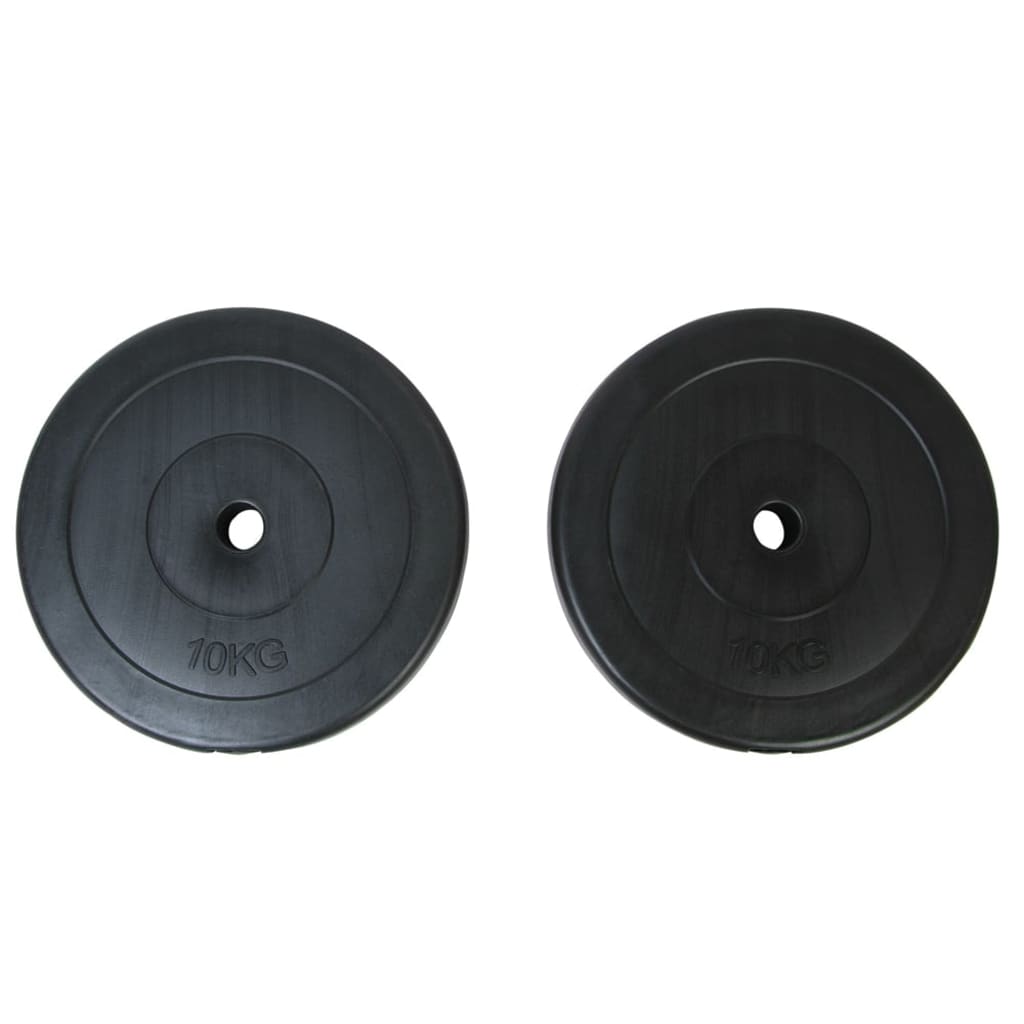 vidaXL Weight Plates 2 x 10 kg