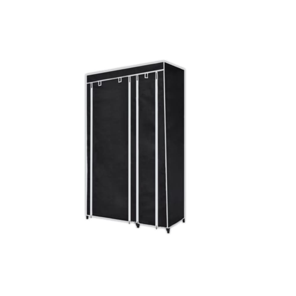 Armoire Pliante Noir 110x45x175 cm