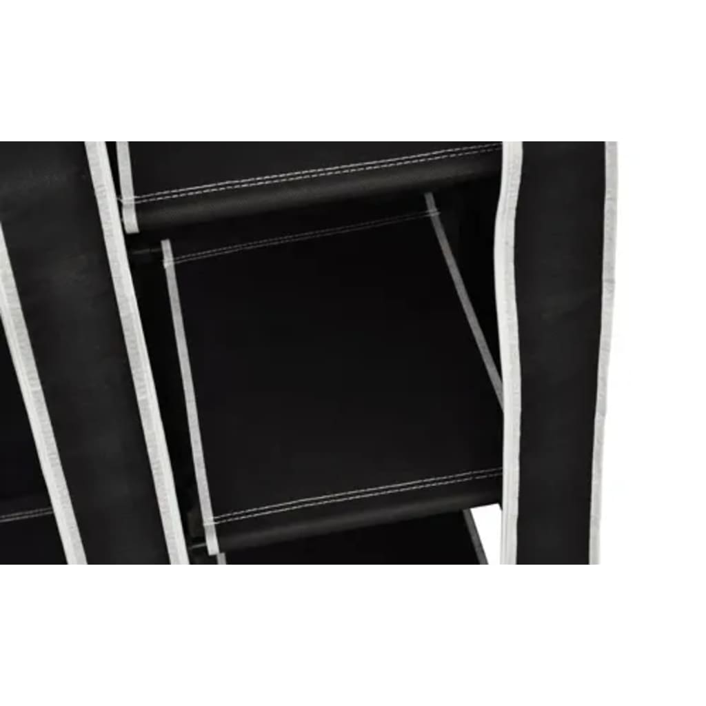 Armoire Pliante Noir 110x45x175 cm