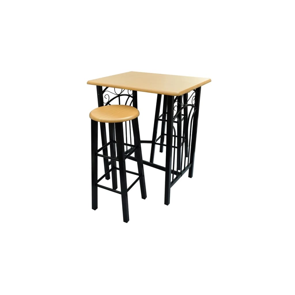 vidaXL Breakfast/Dinner Table Dining Set MDF with Black