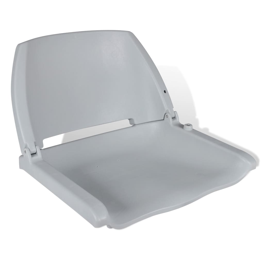 Boat Seat Foldable Backrest No Pillow Grey 41 x 51 x 48 cm - Upclimb Ltd