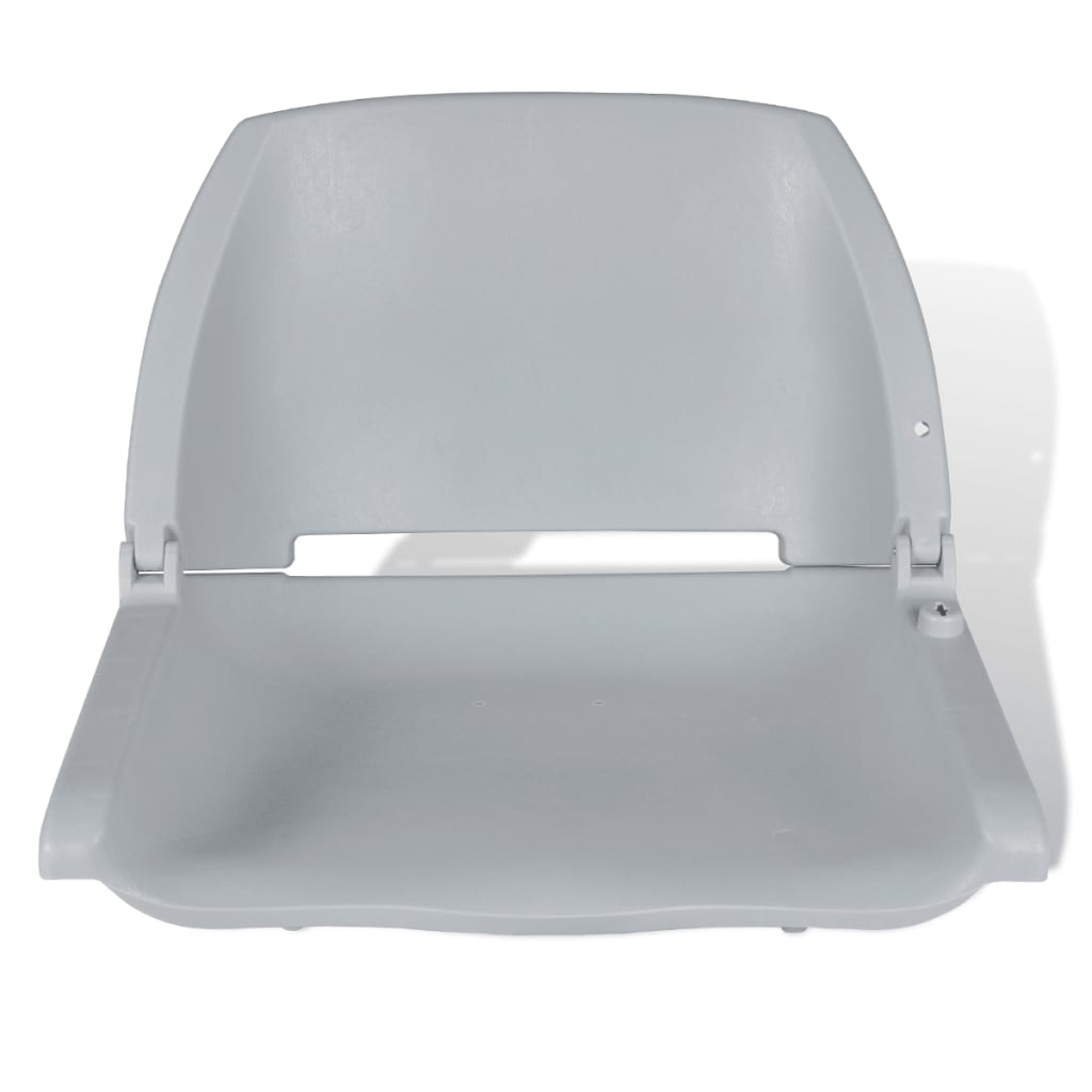 Boat Seat Foldable Backrest No Pillow Grey 41 x 51 x 48 cm - Upclimb Ltd