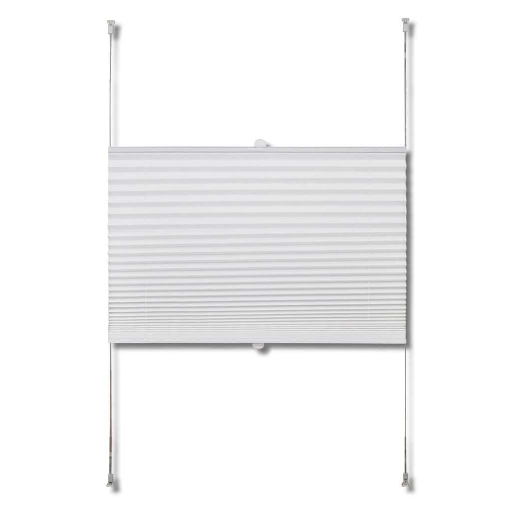 Plisse Blind 110x100cm White Pleated Blind