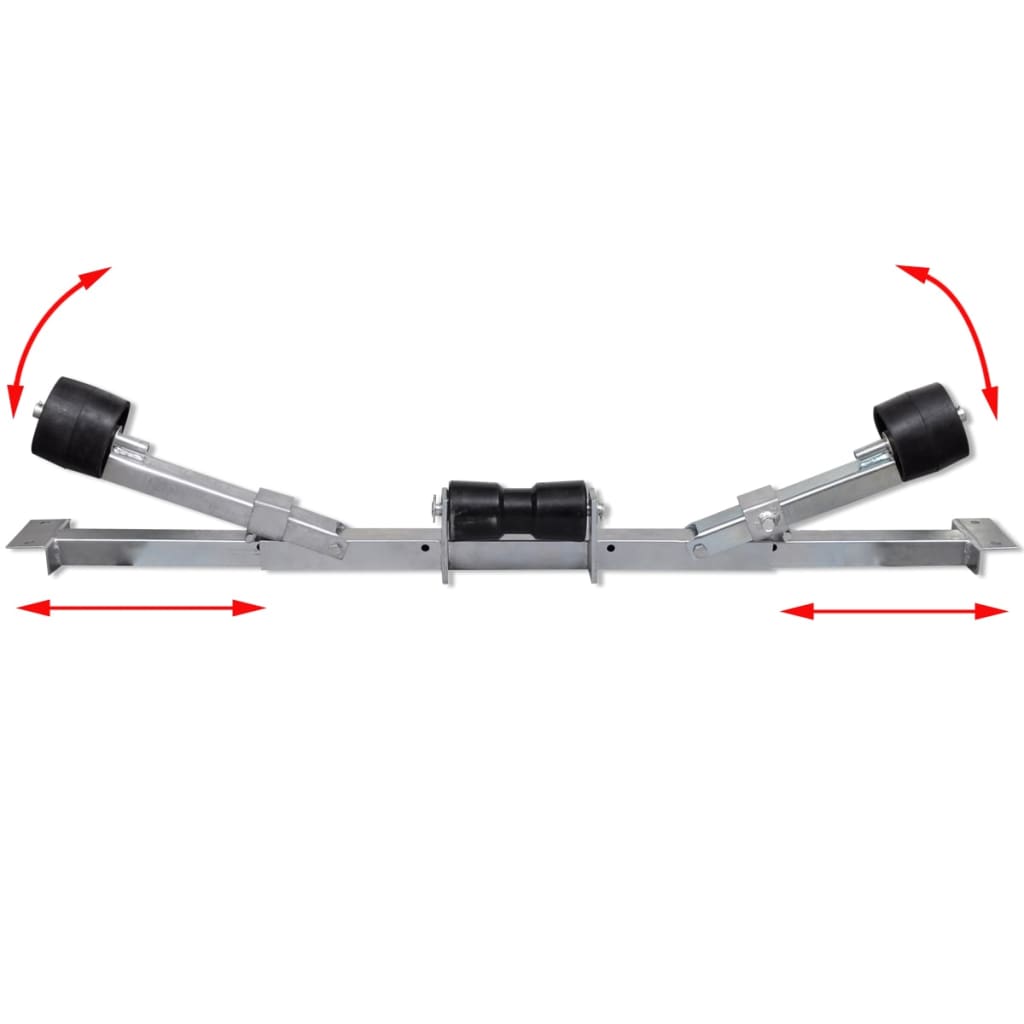 Boat Trailer Bottom Support Bracket with Keel Rollers - Upclimb Ltd