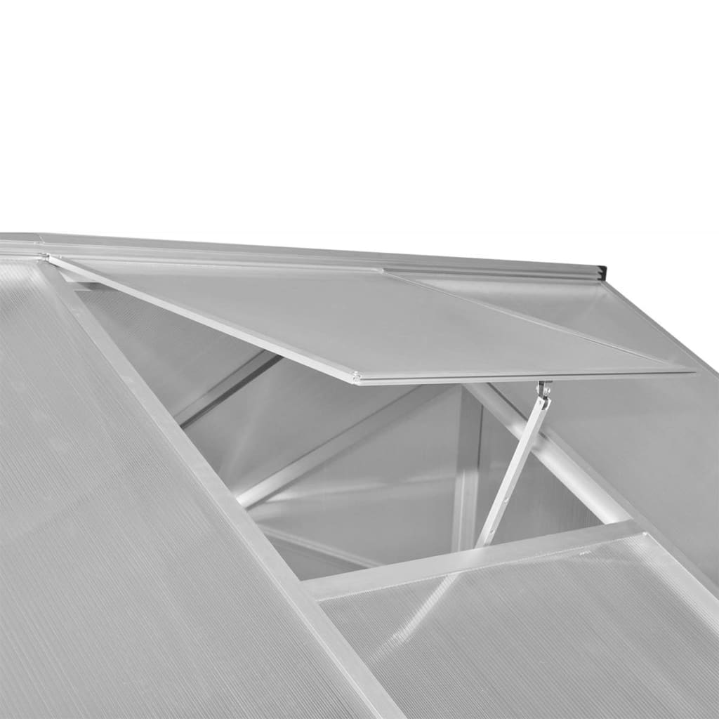 Serre en aluminium renforcé avec cadre de base 4,6 m²