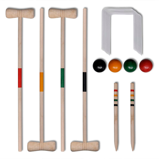 4 Player Wooden Croquet Set - Upclimb Ltd