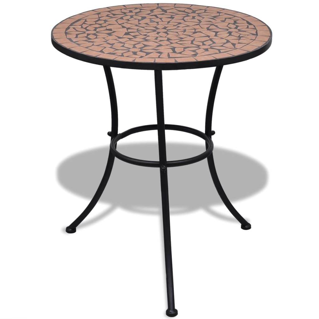 Table Bistrot Terracotta 60 cm Mosaïque