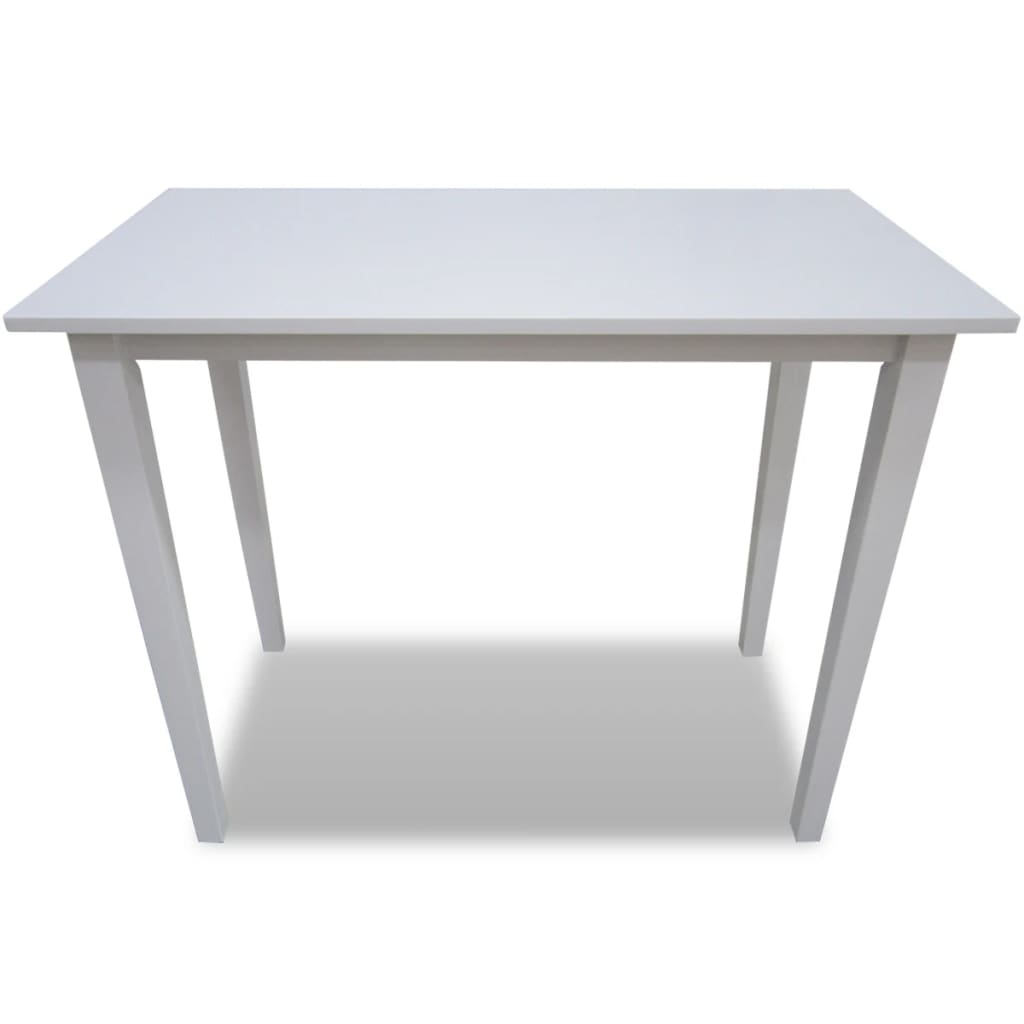 vidaXL Wooden Bar Table White