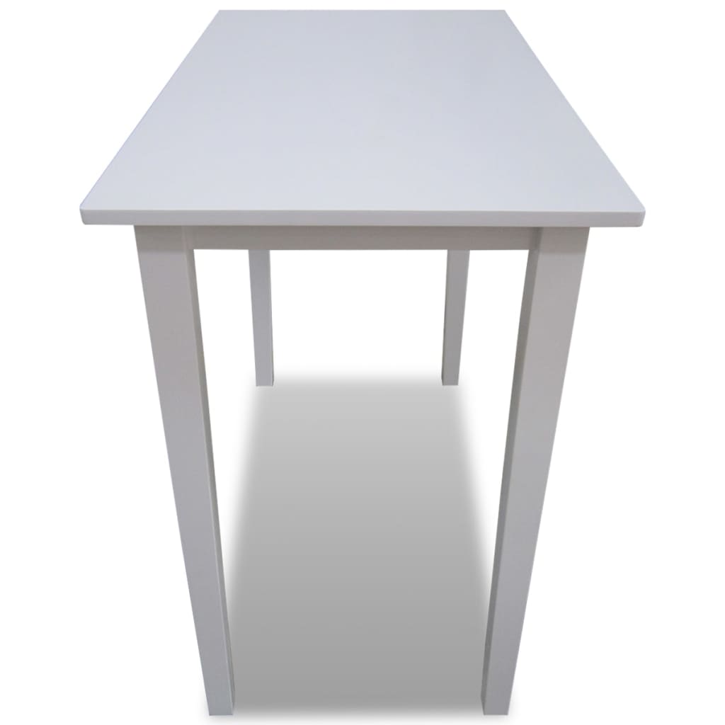 vidaXL Wooden Bar Table White