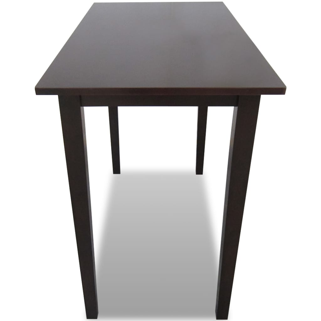 vidaXL Wooden Bar Table Brown